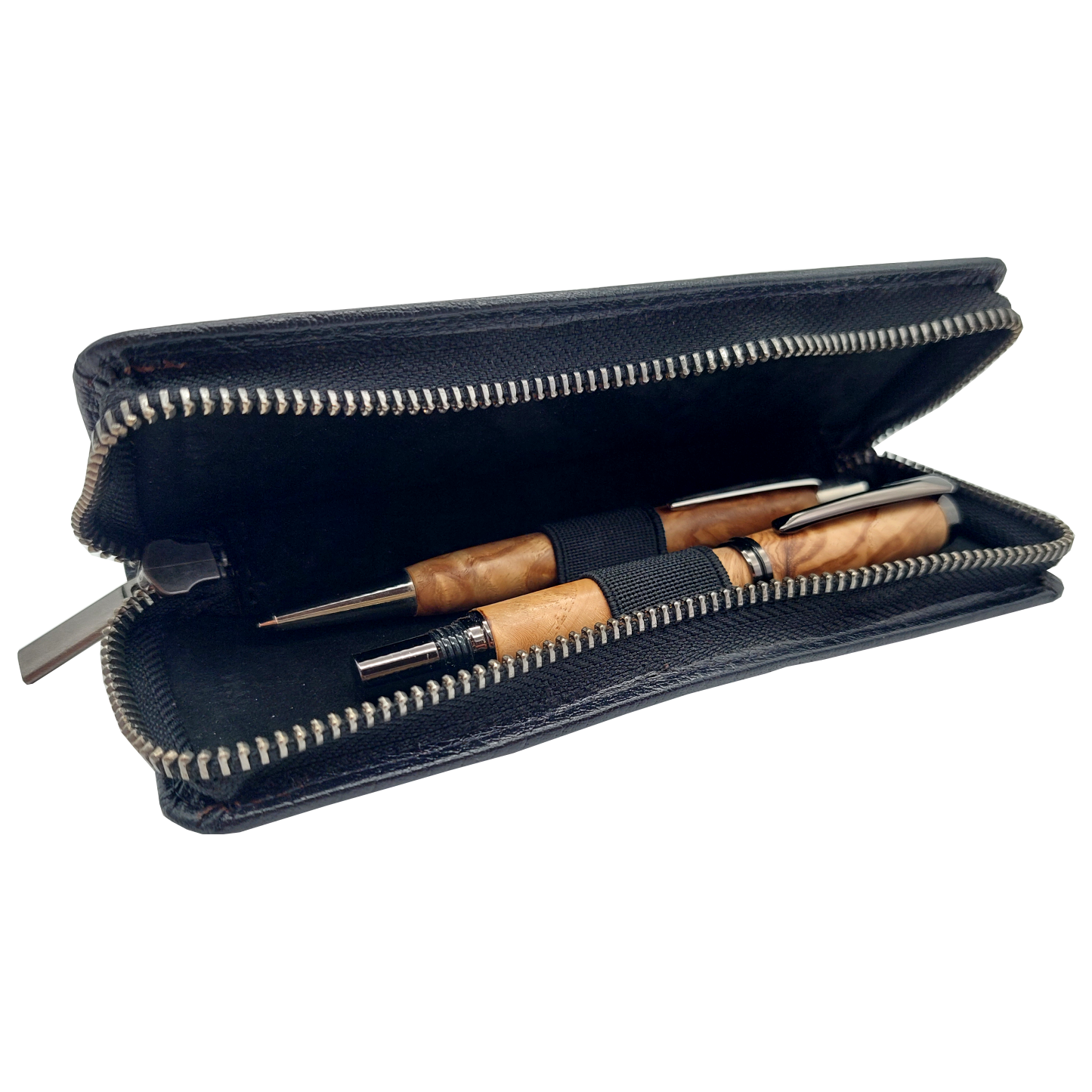 Stiftemappe Leder "Asche"