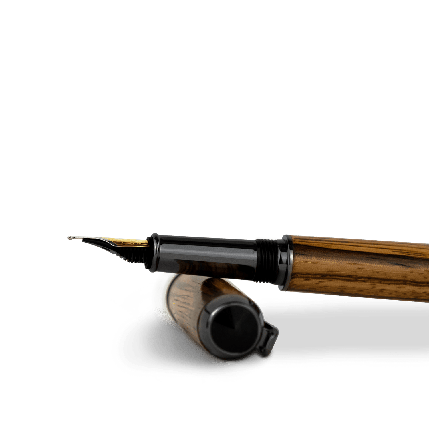 Caesal Füllfederhalter Zebrano liegend