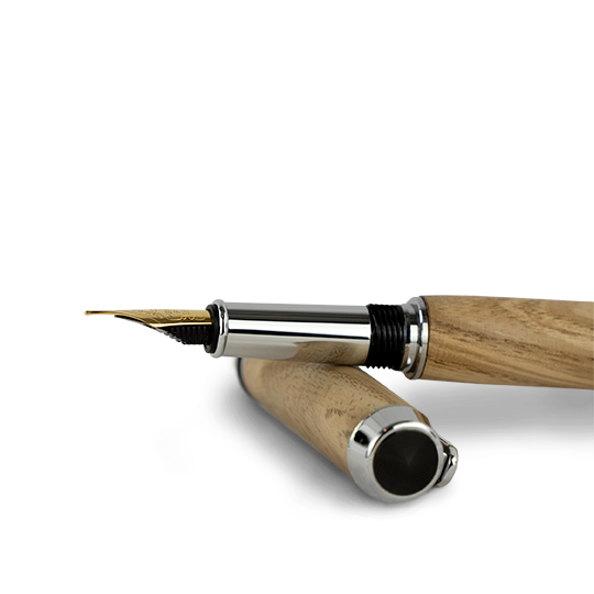 Eld Füllfederhalter Esche Detailaufnahme Verschlusskappe