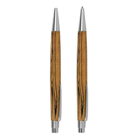 Set Kugelschreiber & Druckbleistift  "Lektor" Stockbuche